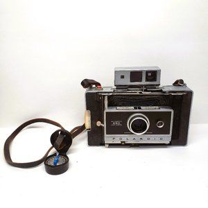 Vintage Polaroid Land Camera 250 with Model 128 Mechanical Timer Film FOR PARTS